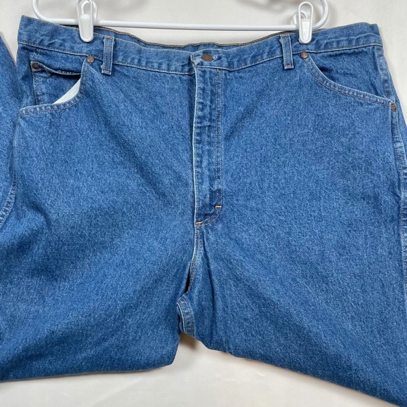 Roebucks Jeans Mens Relaxed‎ Fit Straight Leg Denim Blue Jeans 44x30 - Picture 1 of 12